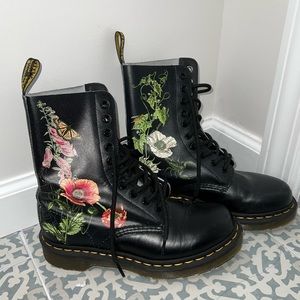 flower doc martens